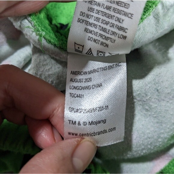 Minecraft Christmas Fleece Pajama Pants, Boys Large - Picture 3 of 10